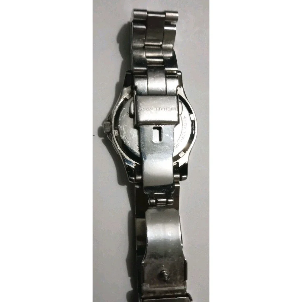 Michael Kors MK5401 Madison Silver-Tone Crystal Women's Watch - Date Display